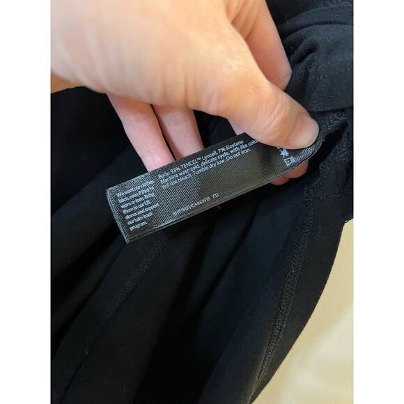 Eileen Fisher Black Short Sleeve Side Slit Tunic Sz M - Picture 5 of 7